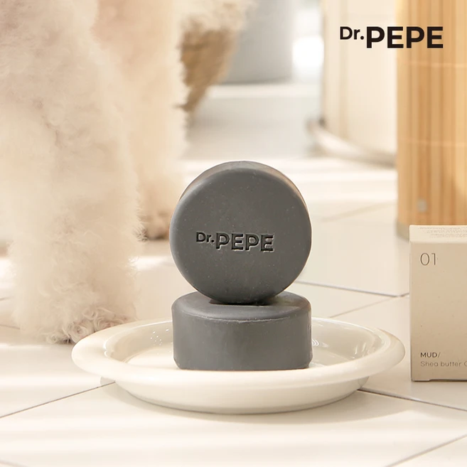 닥터페페 머드 시어버터 오트바 반려동물 천연비누 강아지비누, 1개, 180g - 쿠팡