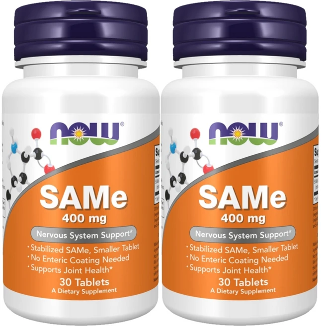나우푸드 SAMe 이황산염토실산염 400mg 테블릿, 30정, 2개 - 쿠팡