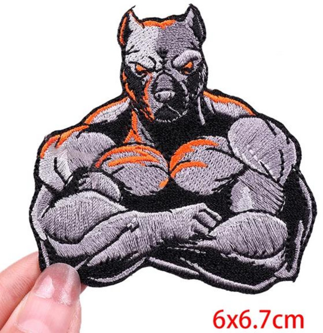 크로스핏 무드 근육 동물록 스포츠 아이언 온 의류용 열접착, [29] 크로스핏패치 PE5977CT, 1개