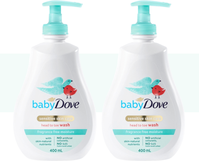 베이비도브 탑투토 프래그런스 바디워시 400ml 2개