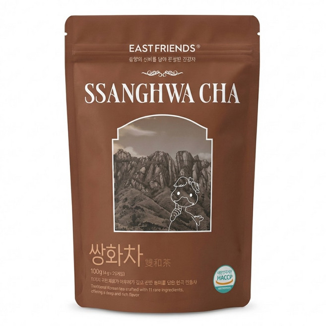 전통 쌍화차 티백 | 기력회복 한방차 | 부모님선물 환절기 따뜻한차, 4g, 1개, 25개입