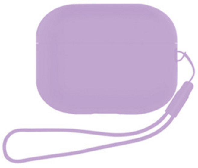 루디모어 에어팟 프로2 실리콘 케이스 + 스트랩, 라벤더, 1개