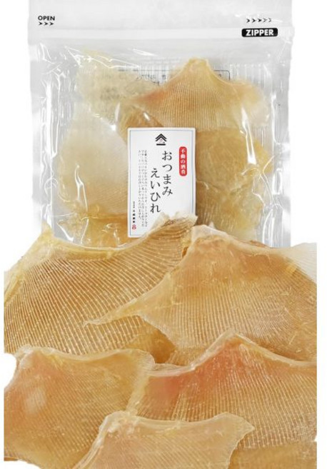 츠마미쿠라 에이히레 일본 말린 가오리 지느러미 130g, 1개