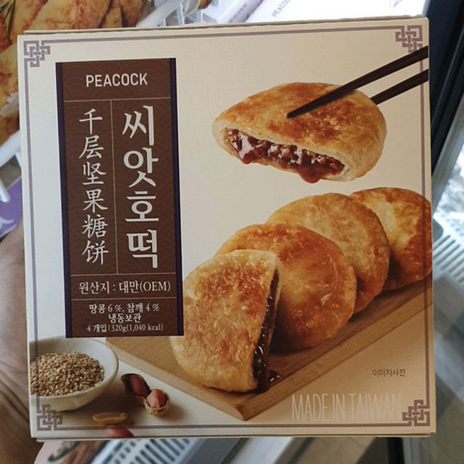 PEACOCK 씨앗호떡, 1개, 320g