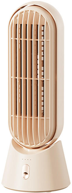 소싱 미니타워 책상 사무실 저소음 데스크 탁상용 무선 선풍기 캠핑 미니 타워형 선풍기, MINI TOWER, 미니타워선풍기-베이지