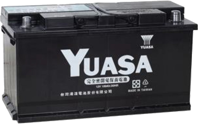 湯淺【60044】60038 DIN100 車用電瓶 歐規 35CM 100AH 免加水 SMF 汽車電池 YUASA, 1個, YU-60044, 1L