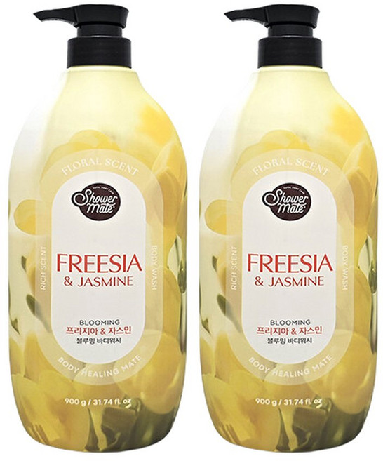 샤워메이트 바디워시 프리지아 앤 자스민 900ml X 2개