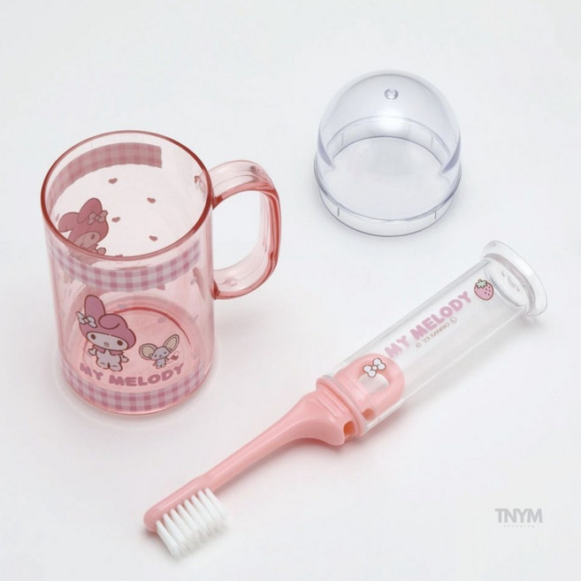 마이멜로디 칫솔 양치컵 세트 휴대용양치세트, 1개