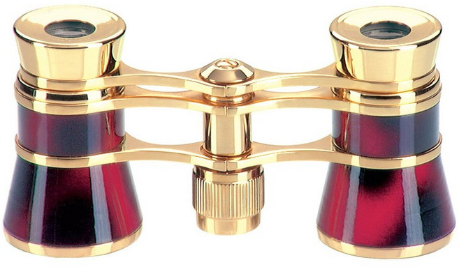 Eschenbach 오페라 유리 카르멘 배율 3 배 25 구경 레드 퍼플 4452, 1개