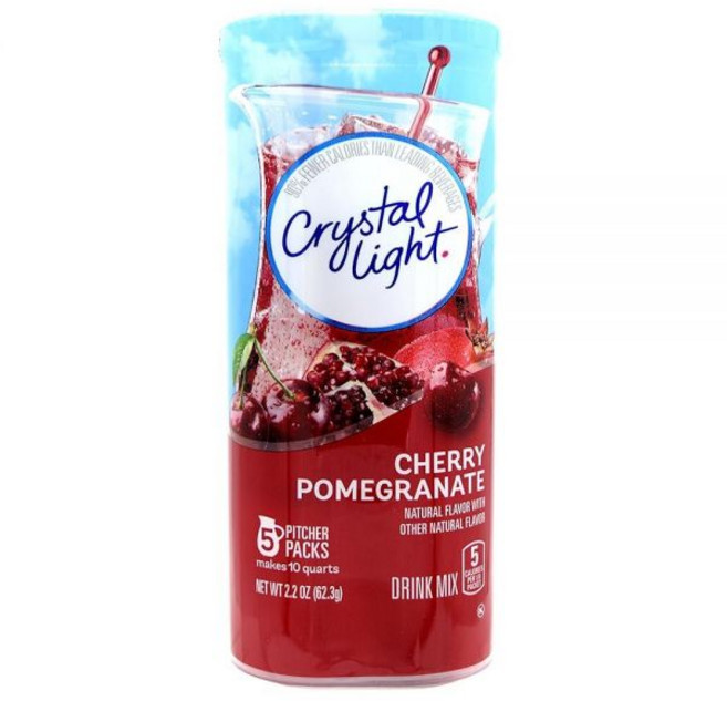 Crystal Light 크리스탈라이트 체리 석류 파우더 피쳐팩 5포 2팩 140582, 5개