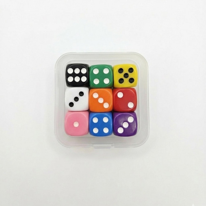 주사위 보드게임 미니 컬러 보관 케이스 일반, 1세트
