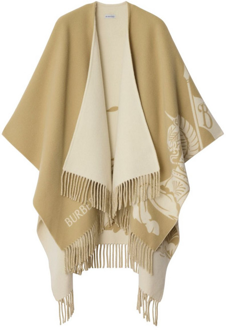 버버리 EKD 울 혼방 케이프