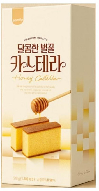 삼립 달콤한 벌꿀 카스테라 선물용, 510g, 3박스