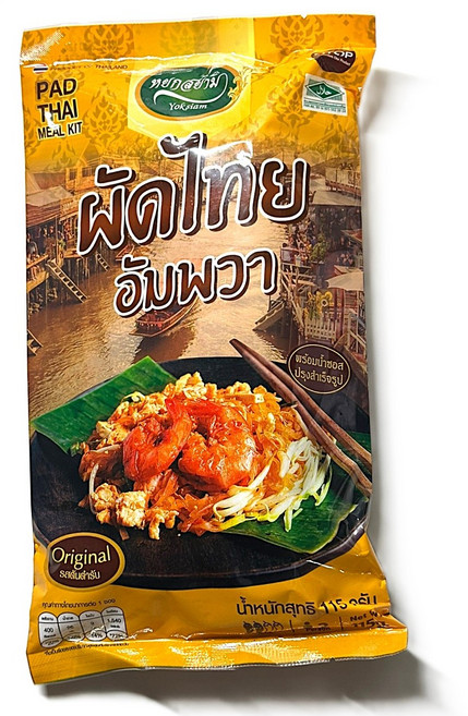 태국 YOKSIAM 오리지널 팟타이 쌀국수 밀키트 / Thai YOKSIAM PAD THAI ORIGINAL RICE NOODLE MEAL KIT, 115g, 1개