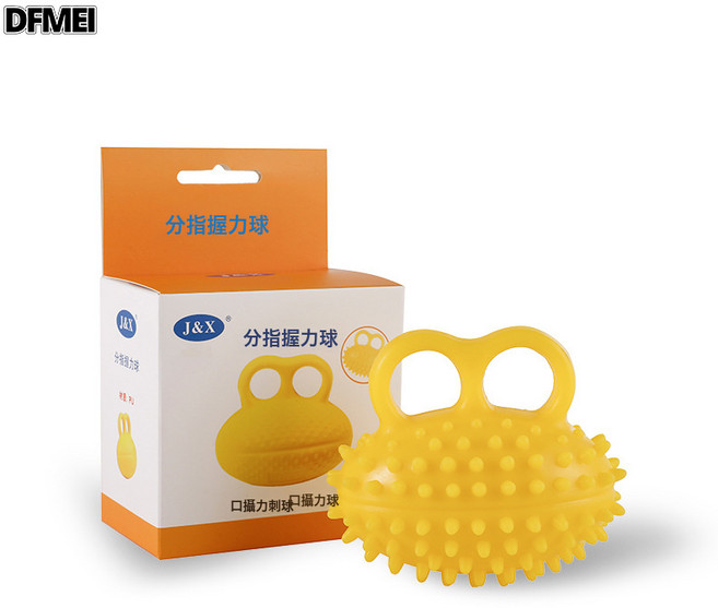 DFMEI J&X握力刺球病人護理按摩球腕力器刺蝟球手指鍛鍊康復健身握力球, 1個, 握力刺球