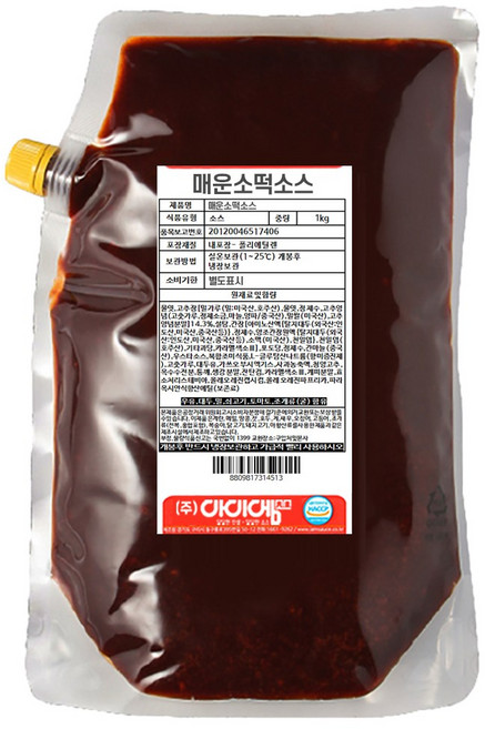 아이엠소스 매운소떡소스, 1개, 1kg