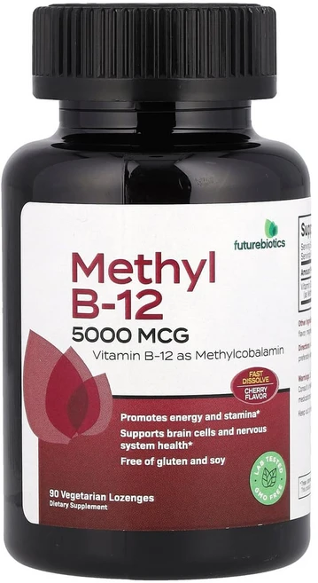 퓨쳐바이오틱스 메틸 B12 체리 5000mcg 베지 사탕 90정, 1개, 1개 - 쿠팡