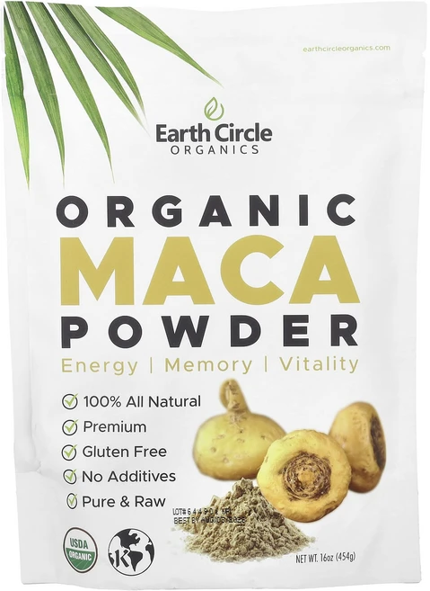 몸관리하세요 겨울입니다 Earth Circle Organics 유기농 마카 분말 454g(16oz) 특별관리진행, EarthCircleOrganics유기농마카분말454g, 454g, 1개 - 쿠팡