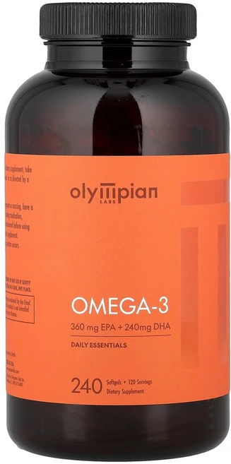 올림피언랩 오메가3 피쉬 오일 2000mg 소프트젤 240정(소프트젤 1정당 1000mg), 240정, 1개 - 쿠팡