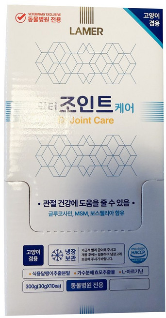 동물병원 전용 강아지 고양이 관절 건강 간식 라메르 닥터 조인트 케어, 1개, 뼈/관절강화, 300g
