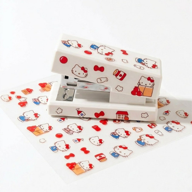 고양이 DIY 미니 스테이플러, 화이트(고양이), 1개