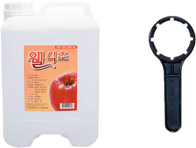 크린메이트 웰 식초 말통 대용량 13kg 세탁 소독+말통 오프너, 1개