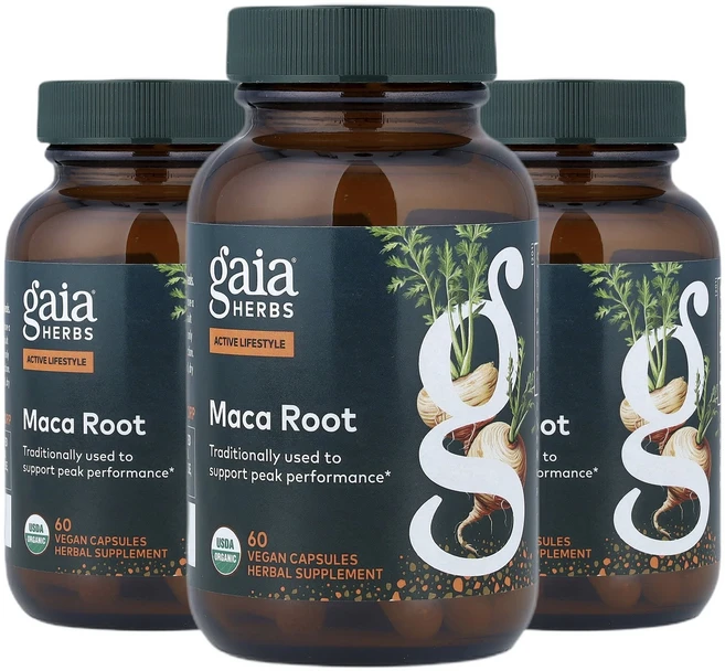 가이아허브 마카 MACA 뿌리 베지 캡슐 60정 캡슐 1정당 500mg 2+1, 3개 - 쿠팡