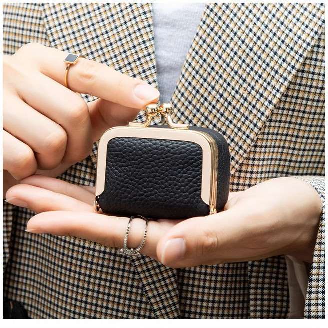 픽한가득 미니 휴대 주얼리 목걸리 반지 이어팟 보관 가죽 가방