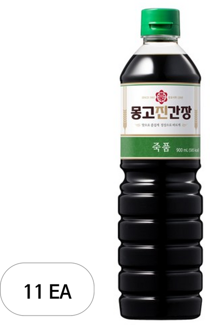 몽고진간장 죽품, 11개, 900ml