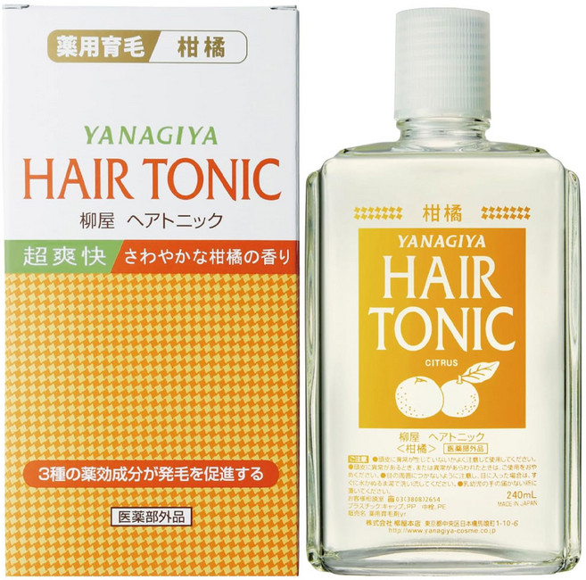 Yanagiya 야나기야 헤어 토닉 감귤 240ml, 1