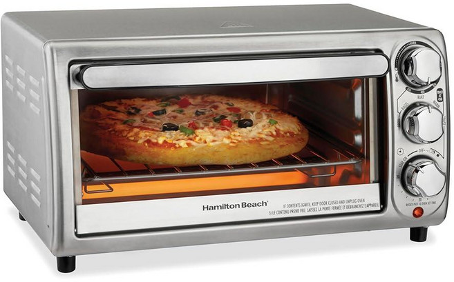 Hamilton Beach 31143 미니 오븐 토스터기 은색, Hamilton Beach 31143 미니 오븐 토스터