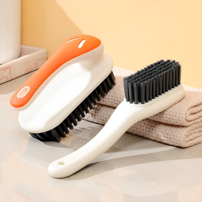 부드러운 운동화 의류 세척솔 브러쉬 2종 세트, 1세트, 오렌지