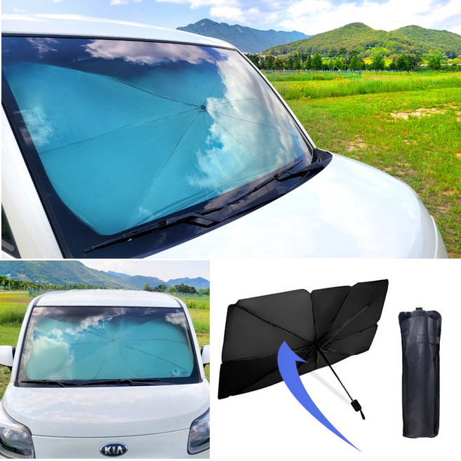 제르논 경차 일반차용 햇빛가리개 (고급형) 우산형, 1개