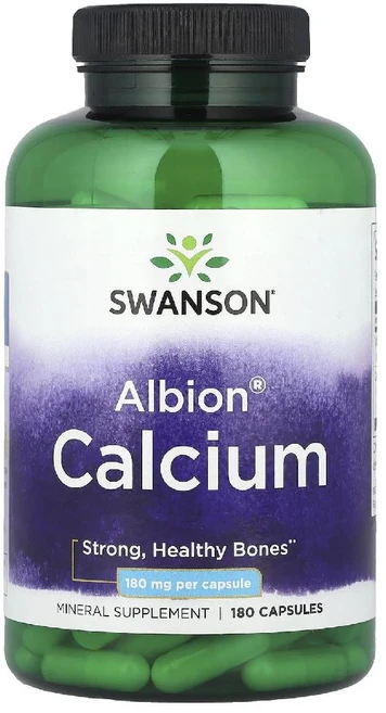 스완슨 알비온 칼슘 180mg 캡슐, 180정, 1개 - 쿠팡