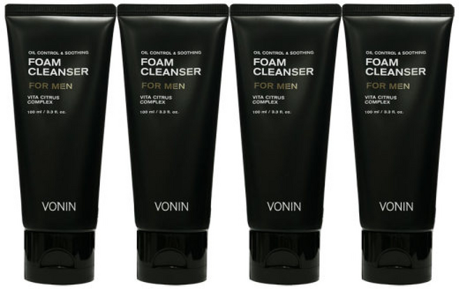보닌 오일 컨트롤 앤 수딩 폼클렌저, 4개, 100ml