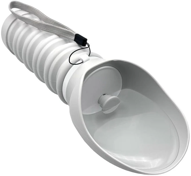 도즈 접이식 반려동물 물병 여행용 휴대용 개 물 디스펜서 누수 방지 BPA 프리 볼 부착 하이킹 산책 야외 모험에 이상적입니다, 이지 도즈 접이식 반려동물 물병 여행용 휴대용 개 물, 1개 - 쿠팡