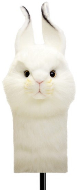 한사골프 8459 흰토끼 동물 드라이버커버 골프 클럽 헤드 커버, 단품, 1개