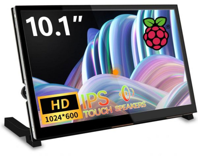 WIMAXIT 10.1 라즈베리 파이 터치스크린 휴대용 모니터 1024X600 IPS 미니 소형 HDMI 디스플레이 5 4 3 2 제로 B 모델 Xbox PS4 iOS Wind
