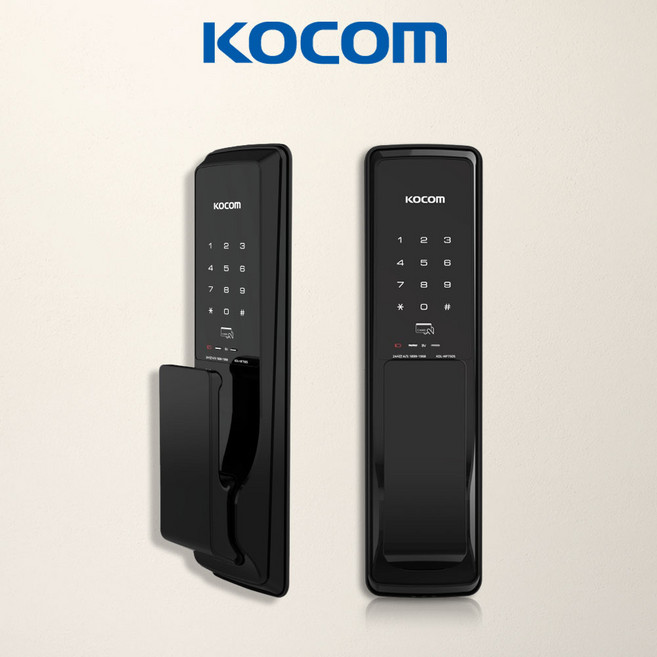 코콤 무타공 양방향 푸시풀 현관문 도어락 KDL-HP750S, A지역