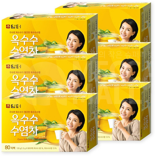 담터 옥수수수염차 티백, 1.5g, 80개입, 6개