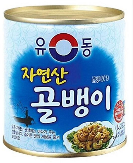 유성물산교역 유동 자연산 골뱅이, 230g, 120개