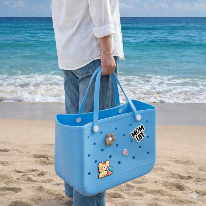 메종코랄 목욕 수영장 실리콘 수영복 젤리백 방수가방, 스카이