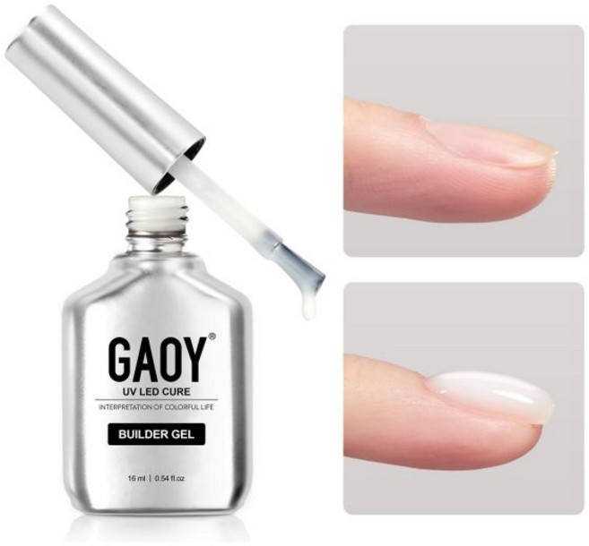gAOY 빌더 네일 젤 밀키 화이트 16ml 1개, 16ml Milky White
