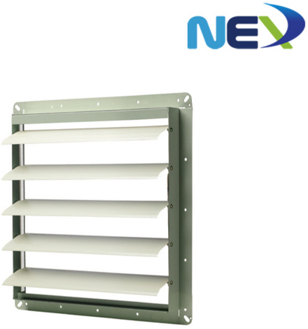 넥스 SIMPLE 국산 40IFS 산업용 환풍기 풍압 자동 철셔터 500x500 역풍방지 셔터 단품 니트릴장갑 2개 포함, 1개