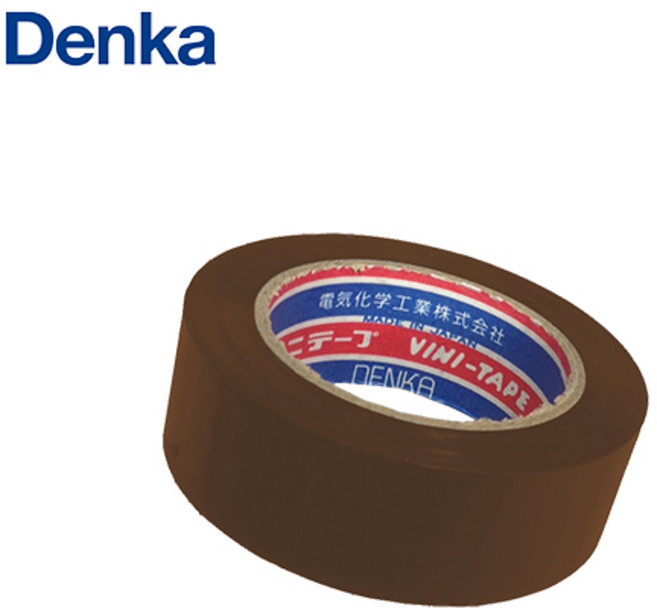 덴카 전기절연테이프 102-10YD 10M 1개 갈색 산업용 전기테잎 PVC 천연점착제 내열성