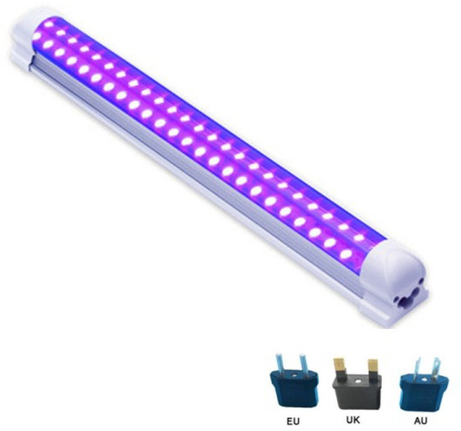 Led 10W 보라색 빛 365nm UV 경화 램프 405nm 형광 감지 그림자없는 접착제 녹색 오일 수지, EU plug, 03 365nm