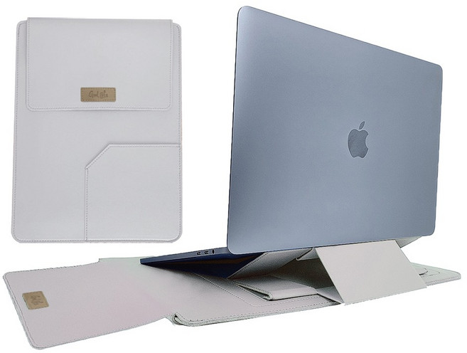 갓라이프 맥북 거치대 슬리브 가방 케이스 노트북 파우치 + 클리너 1개, 5 라이트그레이