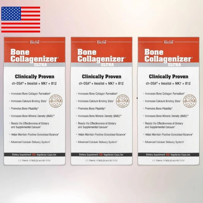 바이오실 본 콜라게나이저 울트라 베지캡슐 60정, 3병 - 쿠팡