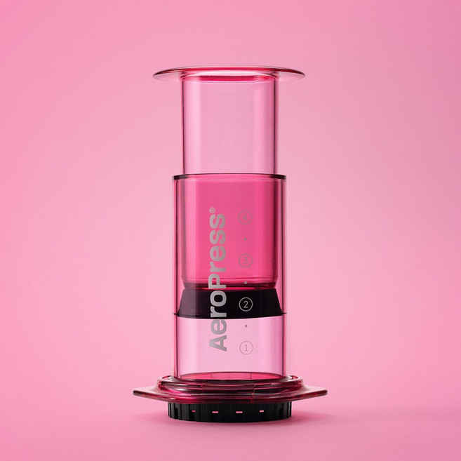 [AeroPress 공식 수입유통사] [AeroPress 공식 수입유통사] 에어로프레스 클리어 (핑크), 1개, 핑크