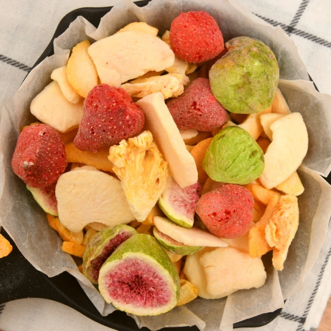 딸기 파인애플 복숭아 무화과 사과 동결건조 과일칩, 1개, 100g - 쿠팡